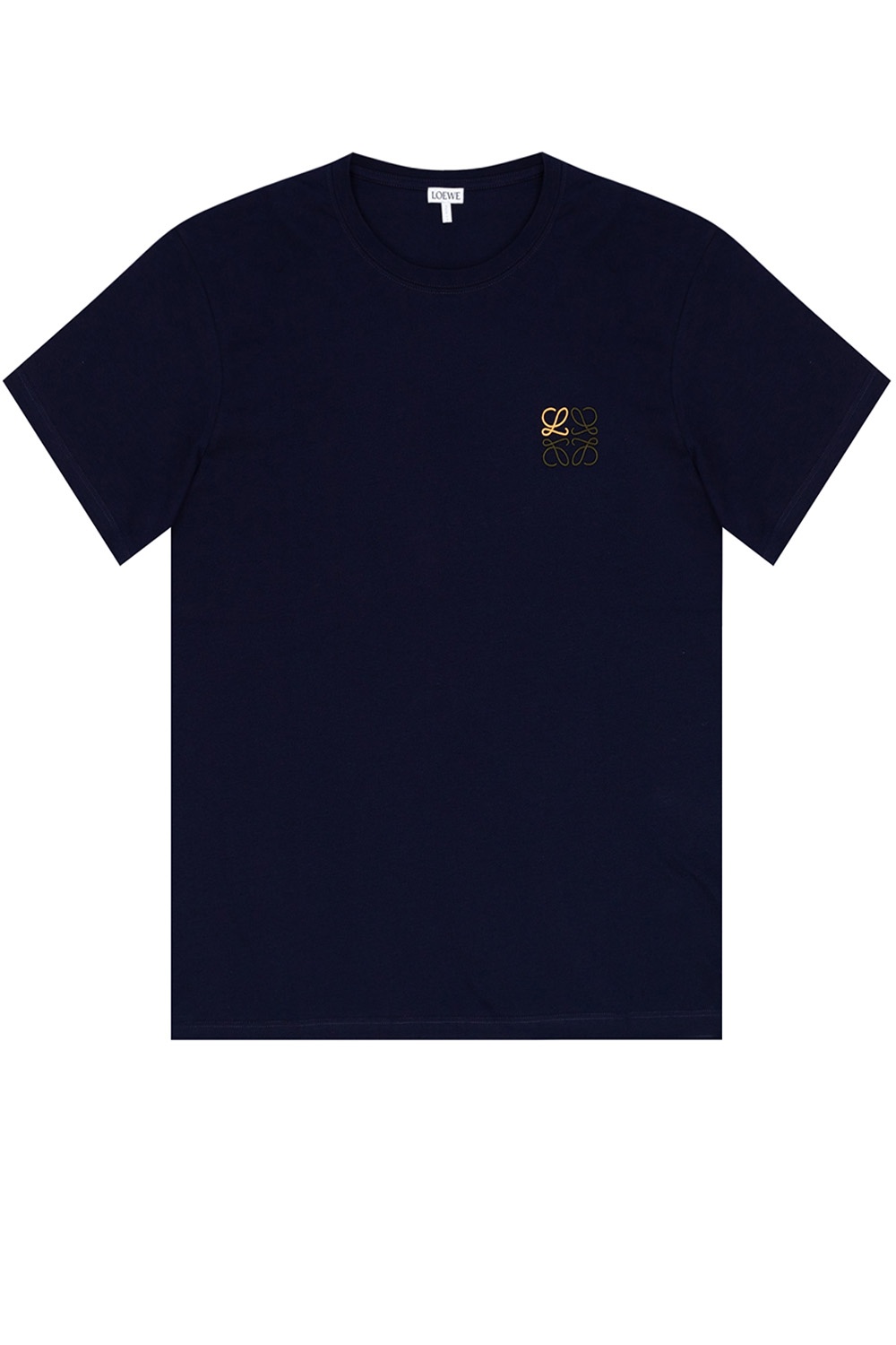 loewe white asymmetric shirt - Navy blue Logo T - shirt
